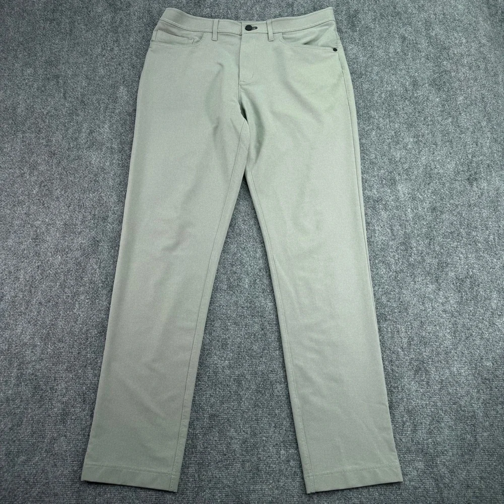 Public Rec Pants Men 34x34 (Fits 34x32) Grey Workday Performance Stretch Golf